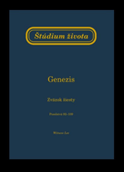 Štúdium života v Genezis VI.